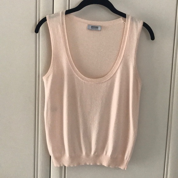 Moschino Sweater Vest in soft pink size 10, excellent condition - Picture 1 of 12